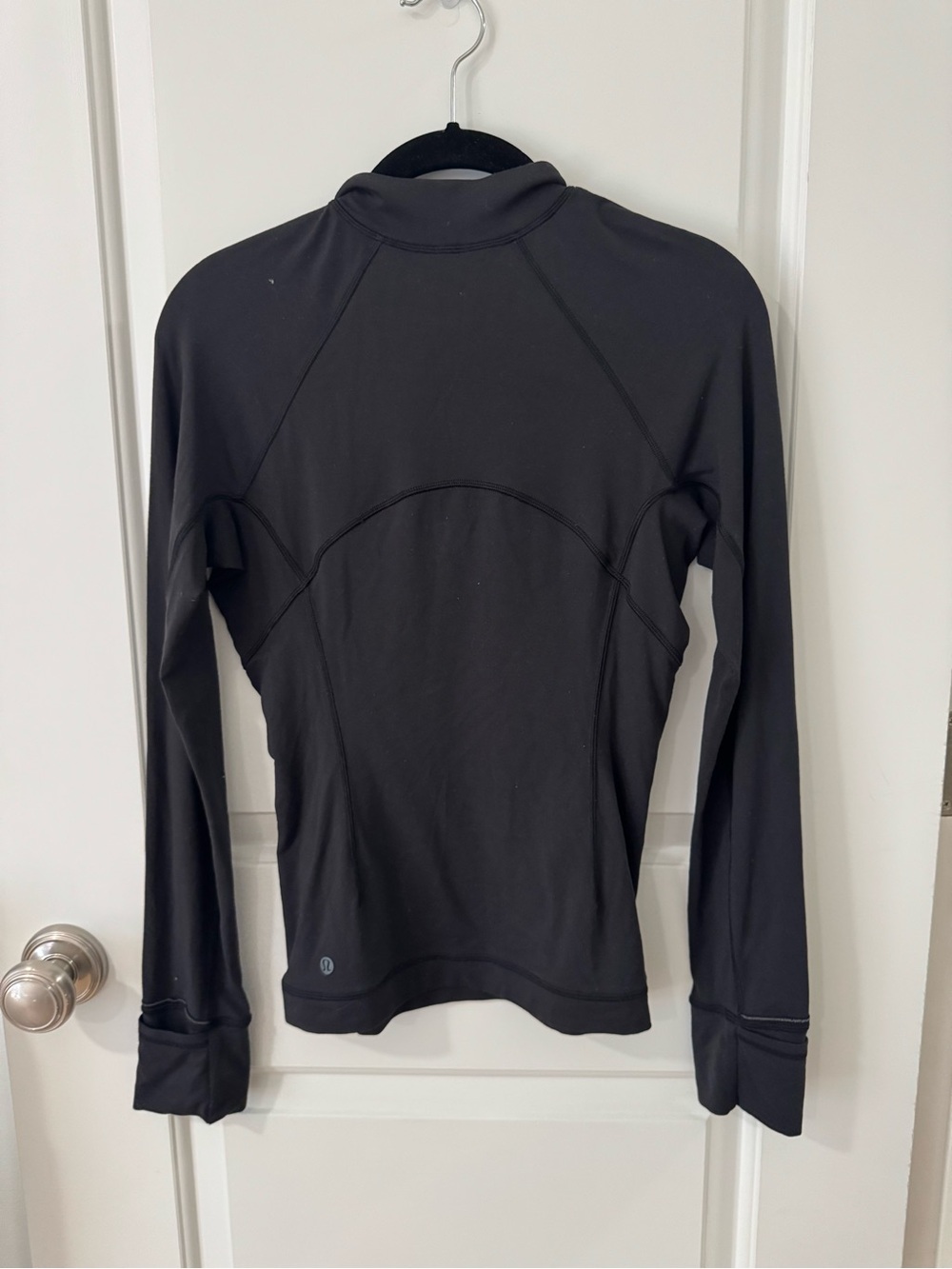 Lululemon Ready to Rulu Run Women's Black Quarter-Zip Active Top - Picture 3 of 3